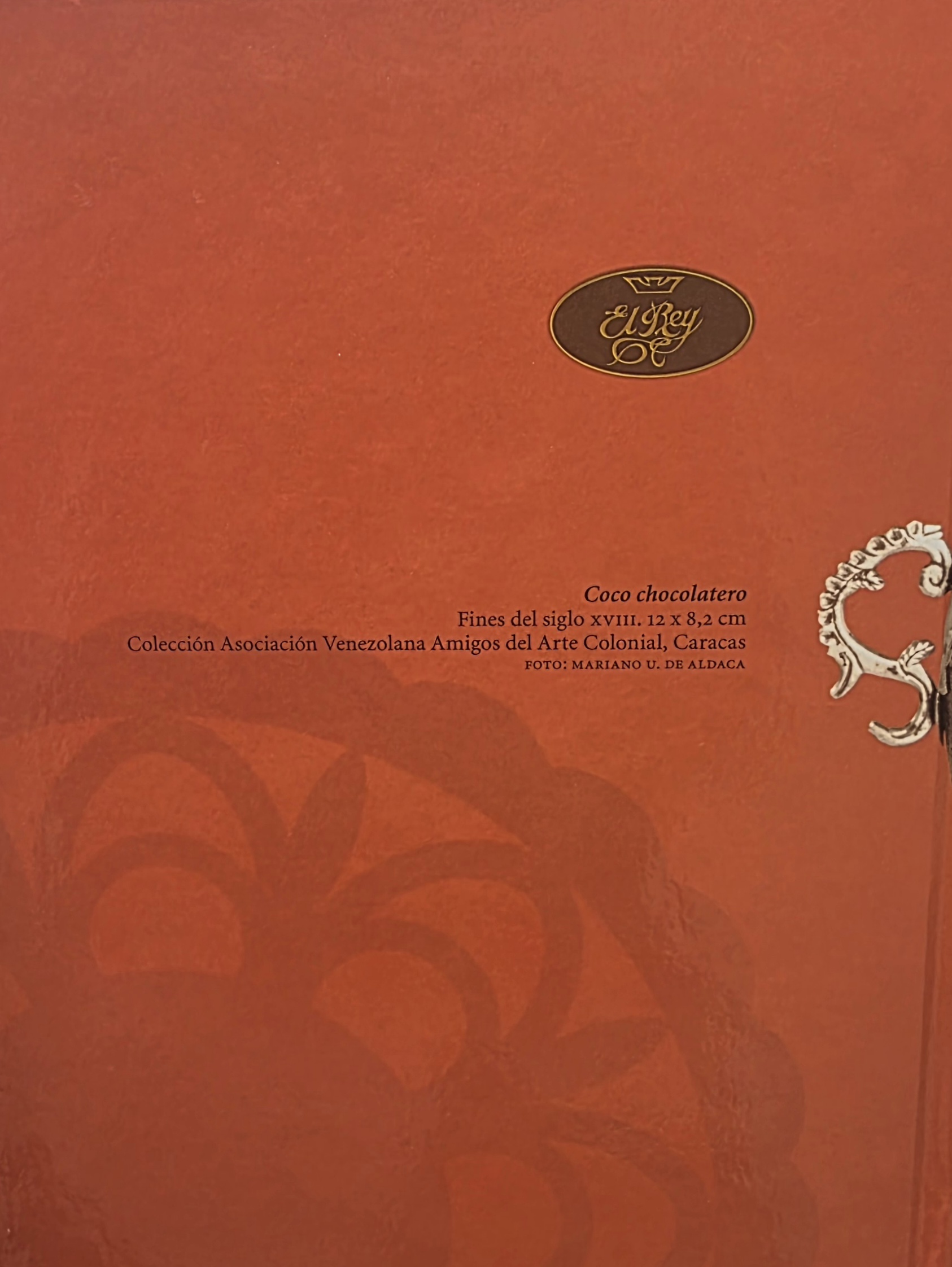 Contraportada del libro El arte de tomar el chocolate